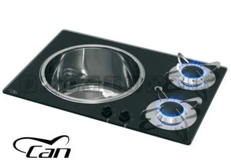 2 BURNER STOVE WITH SINK